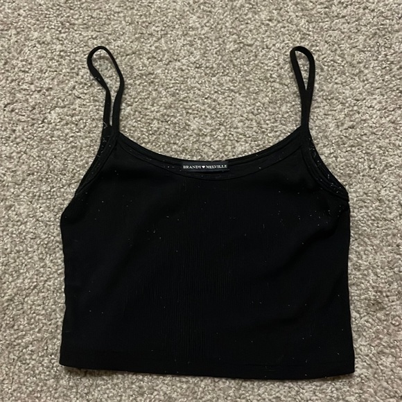 Brandy Melville Tops - Black Brandy Melville Crop Tank Top